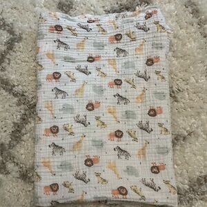 Animal Print Muslin Swaddle